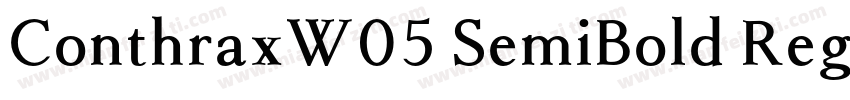 ConthraxW05 SemiBold Regular字体转换